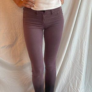 rag & bone amethyst colored ombre jeans, size 26